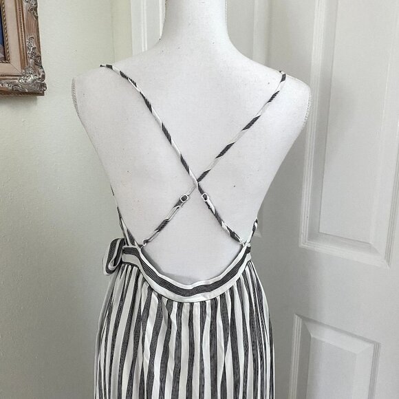 NWT Urban Outfitters Cooperative Wrap Stripe Dress Sz Large - Picture 9 of 13